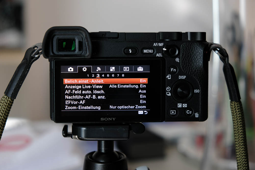meine grundeinstellungen sony a6300