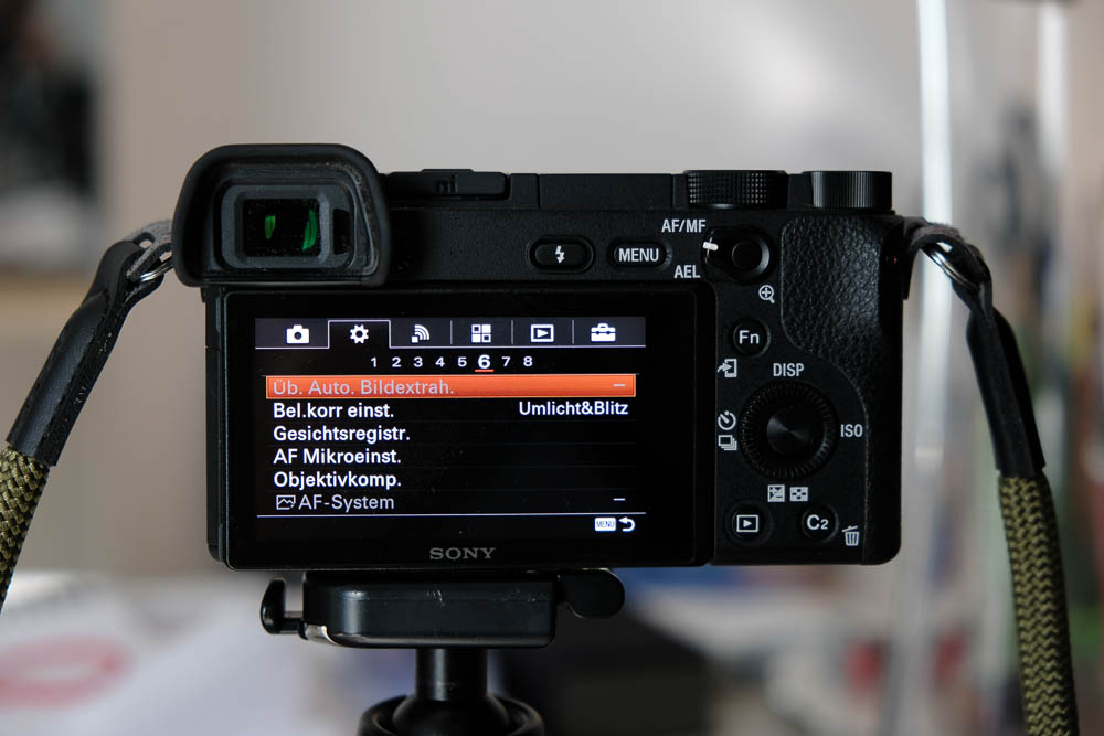 meine grundeinstellungen sony a6300