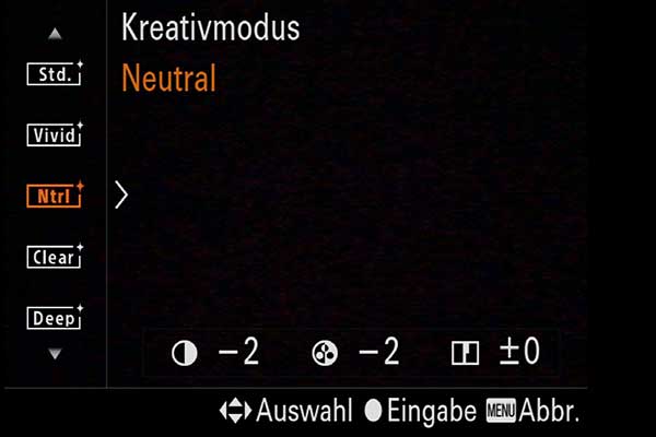 bildstil einstellung in der digitalfotografie