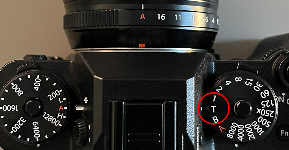 Fujifilm Zeiteinstellung T