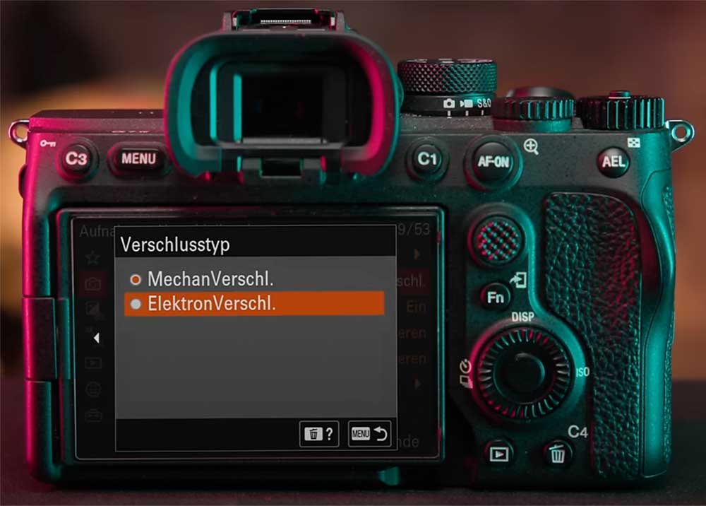 sony a7 IV Verschlusstypen