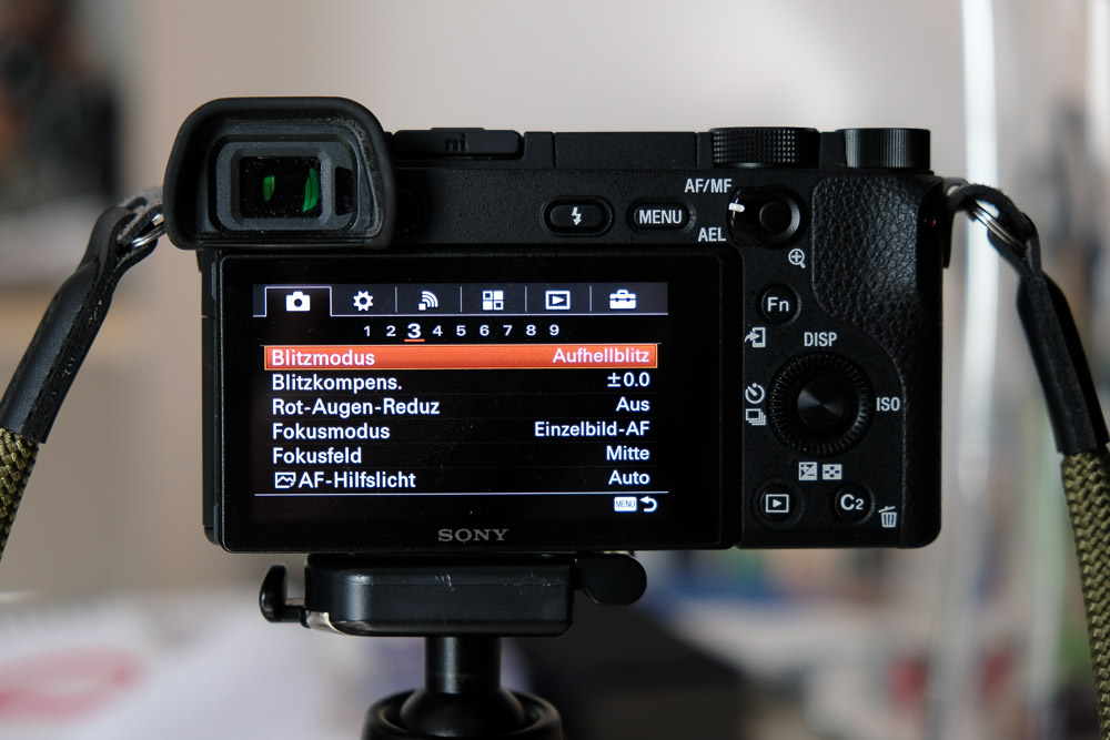 Sony a6300 Blitzmodus