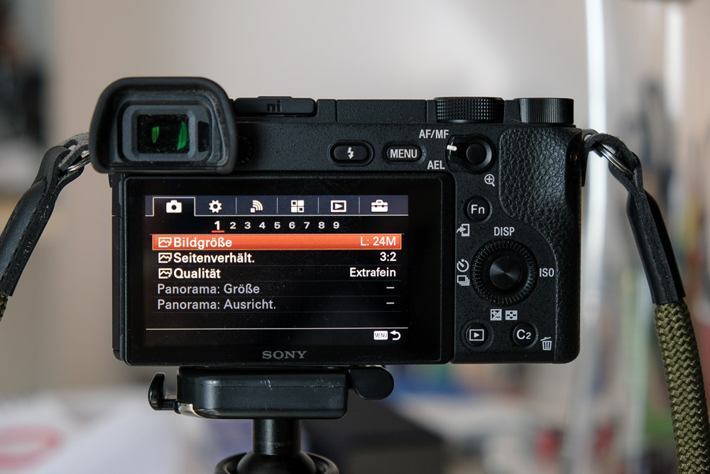 meine grundeinstellungen sony a6300