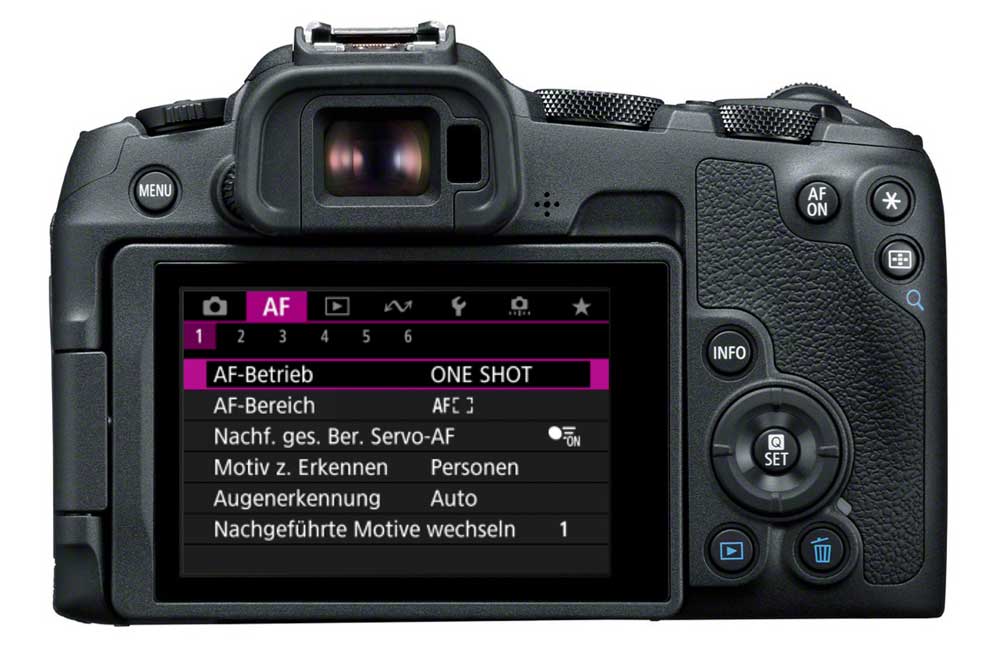 canon r8 menü