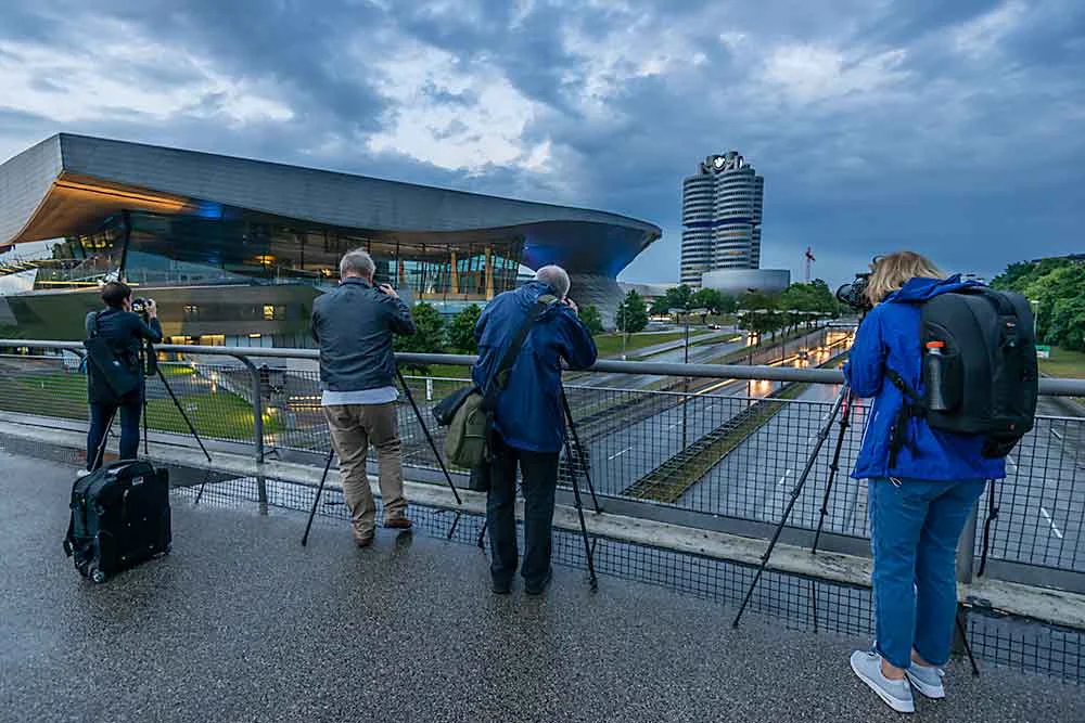 Blaue-Stunde-Fotokurs an der BMW Welt in München
