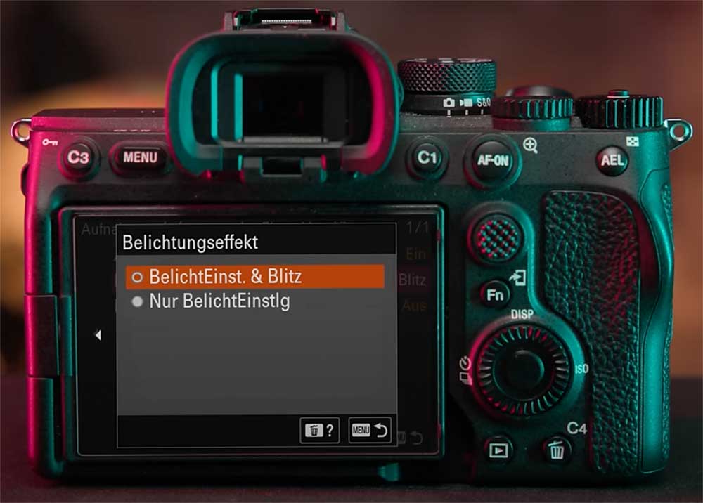 Belichtungseffekt Blitz