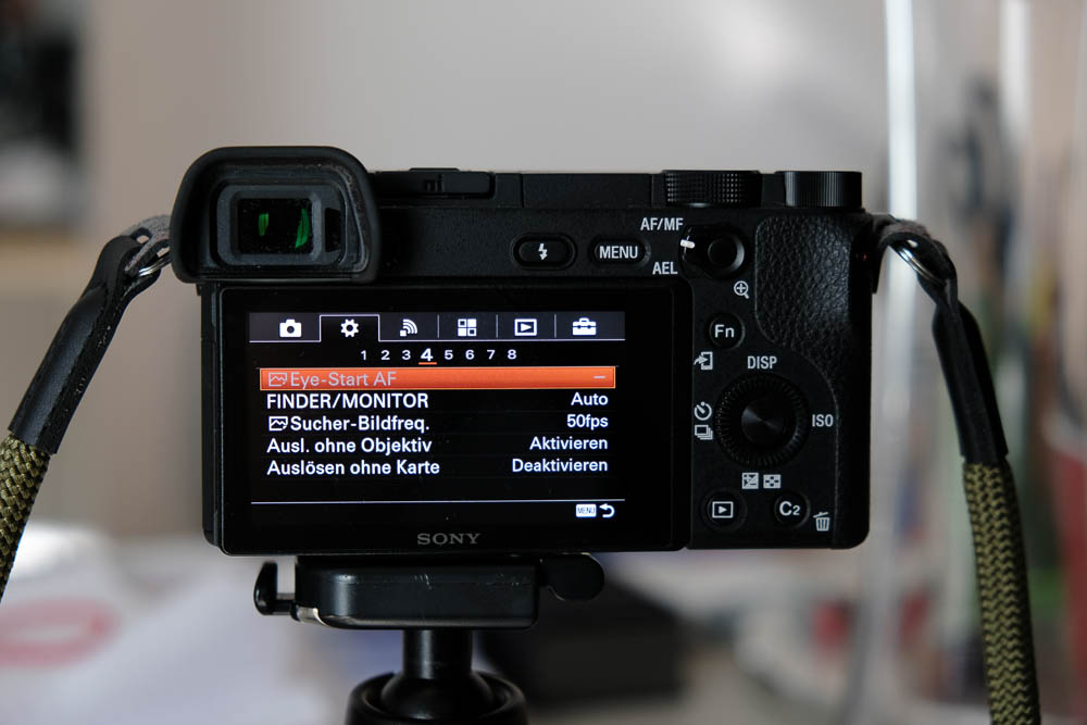 meine grundeinstellungen sony a6300