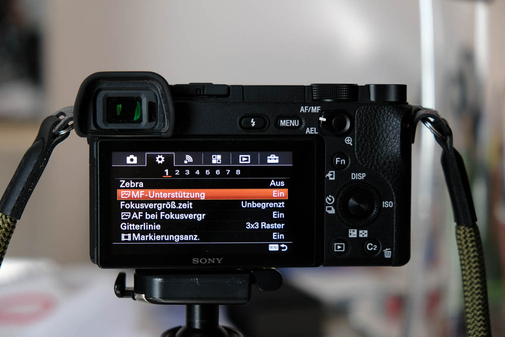 meine grundeinstellungen sony a6300