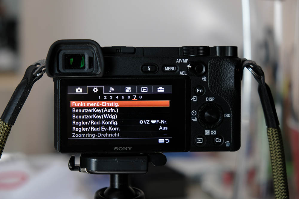 meine grundeinstellungen sony a6300