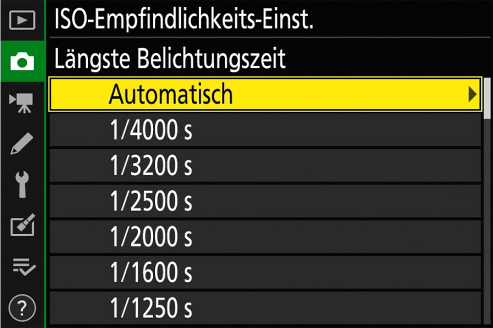 nikon z kamera Einstellungen portrait