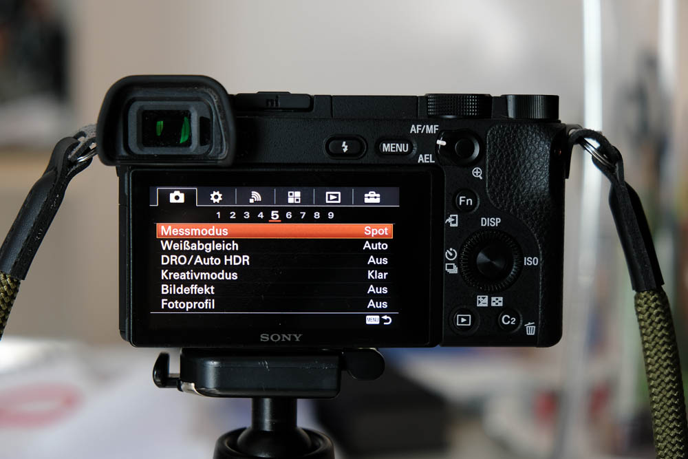 meine grundeinstellungen sony a6300