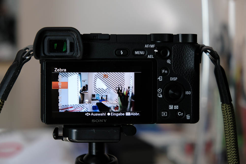 meine grundeinstellungen sony a6300
