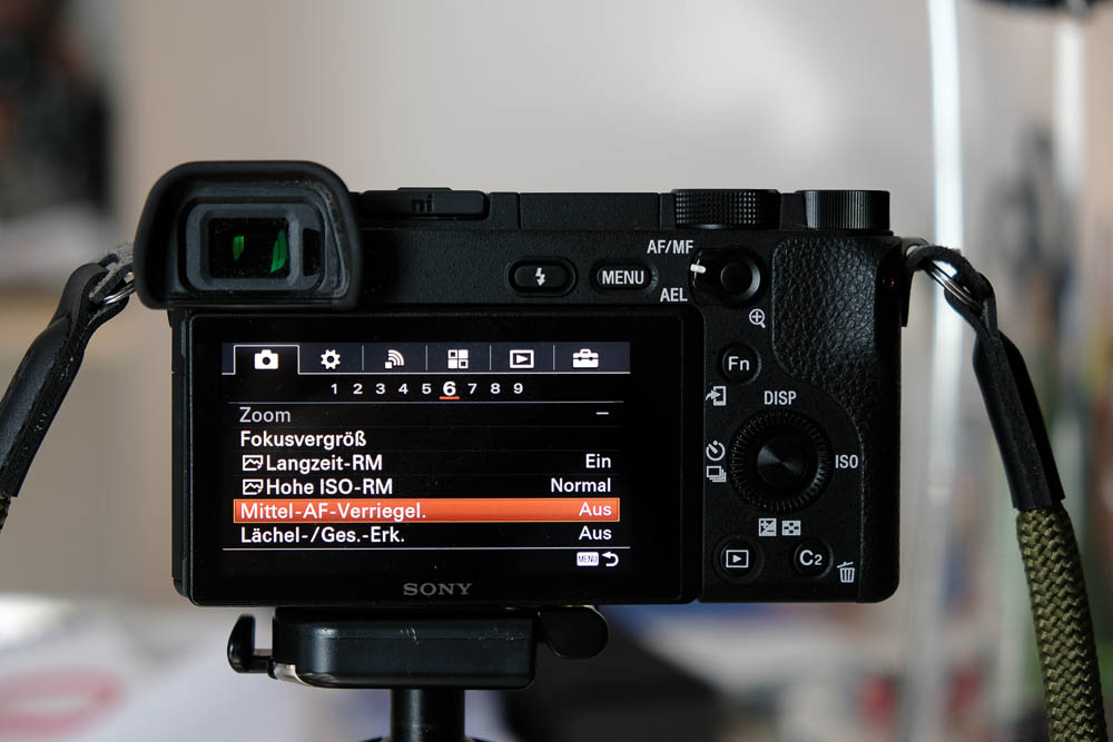meine grundeinstellungen sony a6300