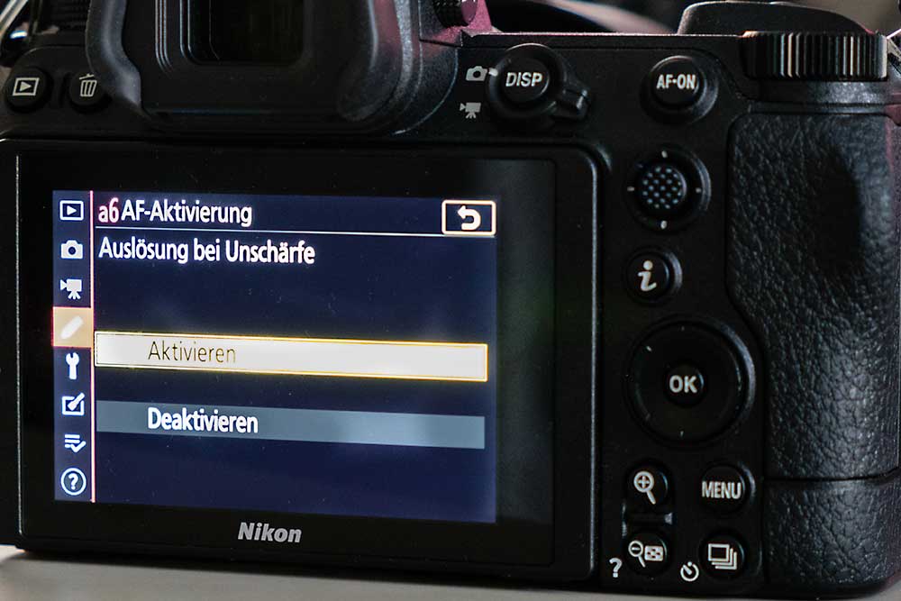 Nikon Auslöser ohne AF-Funktion
