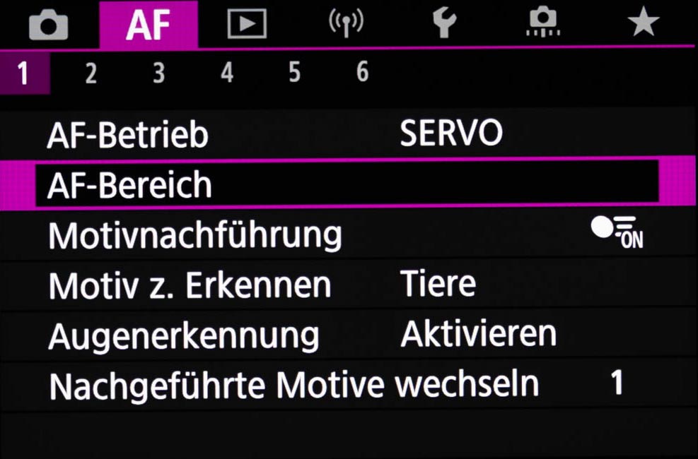 canon-r7-af-menu-01 canon R7 af menü